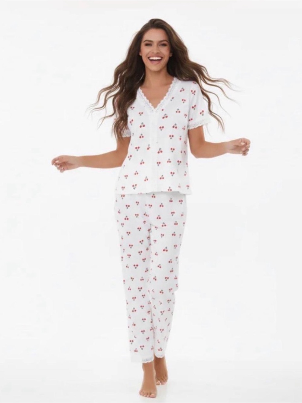 NWOT Cherry Pajama Set